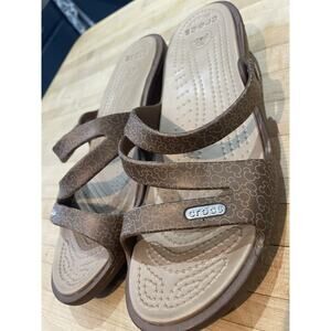 Crocs Disney Patricia Mickey Mouse Wedge sandal Womens Size 8 Bronze